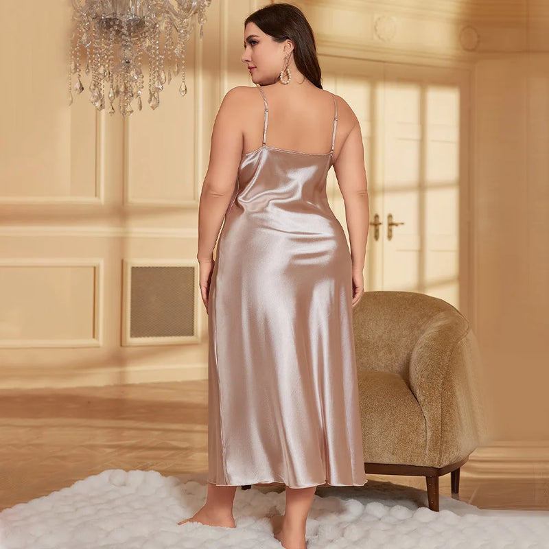 Camisola Longa Plus Size Champagne