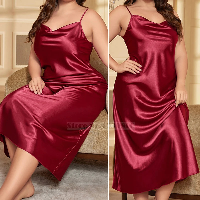 Camisola Longa Plus Size Vermelha